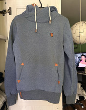 Naketano Damen Hoodie Kapuzenpullover Blau Gr...