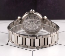 Cartier 41mm Pasha de Cartier Skeleton Stainless Steel Automatic Mens Watch 4282 7