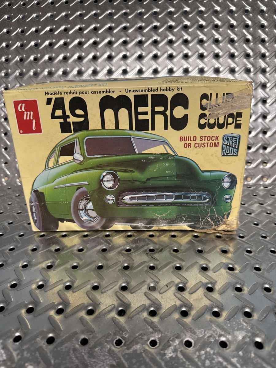 AMT Model Kit '49 Merc Club Coupe Street Rods 1:25 Scale Started