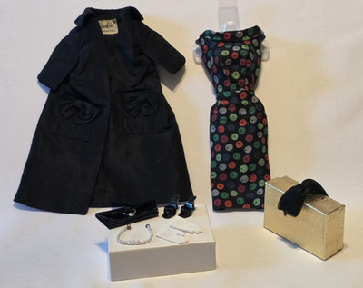 Amazing Original Vintage 1959 Barbie #971 Easter Parade Outfit Near Complete