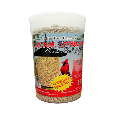 Safflower Classic Seed Log Pine Tree Farms 62 oz. 8009 (1, 2, 4 and 6 Packs)