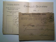 Travel Envelope "CAVALLO GIOVANNI Modern Shoe ALBA" Invoice 1921