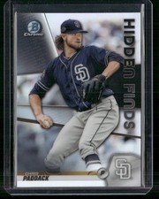 2020 Bowman #HF-CP Chris Paddack Chrome Hidden Finds Gold Refractor #/50