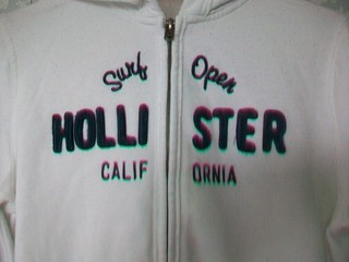 LADIES ABERCROMBIE & FITCH & HOLLISTER WHITE HOODIES SIZE L