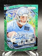 KALEL MULLINGS 2025 PANINI PRIZM ROOKIE GREEN SCOPE AUTO RC TITANS # 32/75
