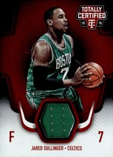 2015-16 Panini Totally Certified #TCM-JS Jared Sullinger Materials Red #/199