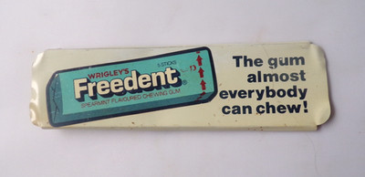 WRIGLEY'S FREDENT SPEARMINT KAUGUMMI SÜSSWARENLADEN REGAL WERBESCHILD