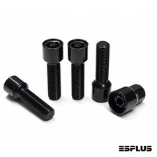 1 Set Vw Oe Style Black M14x1.5 Ball Seat Wheel Locks 45mm Shank For Tiguan