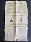 1890 1st UCV REUNION Confederate Veterans Chattanooga Daily Times Robert E Lee!
