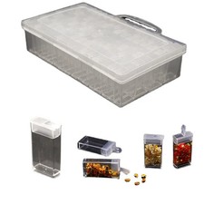 Multi-grid Jewelry Storage Box 64 Compartment Plastic Craft Organizer Case