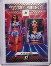 🔥 A'Ja Wilson 2025 Panini Donruss WNBA Tunnel Vision #13 Press Proof Purple 🔥