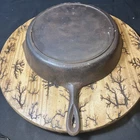 Vintage Lodge Cast Iron NO. 10 Skillet W/ 3 Notch Heat Ring