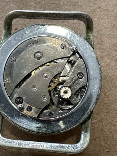 WW2 Luftwaffe Watch?? Pilot Watch Spares Or Repairs Vela Similar To Helvitia - Picture 8 of 17