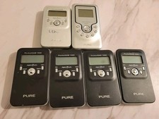 Job Lot 6 x Pure PocketDAB 1000 1500 Pocket DAB Radios - FAULTY SPARES REPAIR