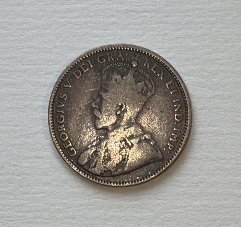 CANADA/NEWFOUNDLAND 1912  20 CENTS GeogeV  .925  Silver KM-15 Sent w/o Tracking