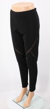 ELIZABETH AND JAMES SASSEN WOMENS LEGGINGS MESH DETAIL UK L BLACK RRP  255 AD