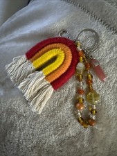 Handmade Warm Colored Rainbow Keychain