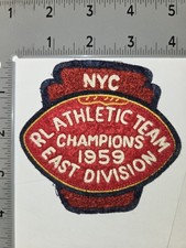 POLO RALPH LAUREN PATCHES PRE-OWNED RED/BLUE RL 1959 CHAMPIONS FOOTBALL PATCH