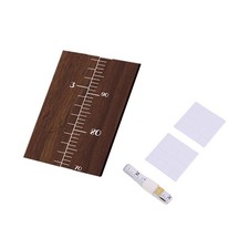 NEW Fox Walnut Color Height Chart Wooden Height Growth Chart Ruler With Foam Tap