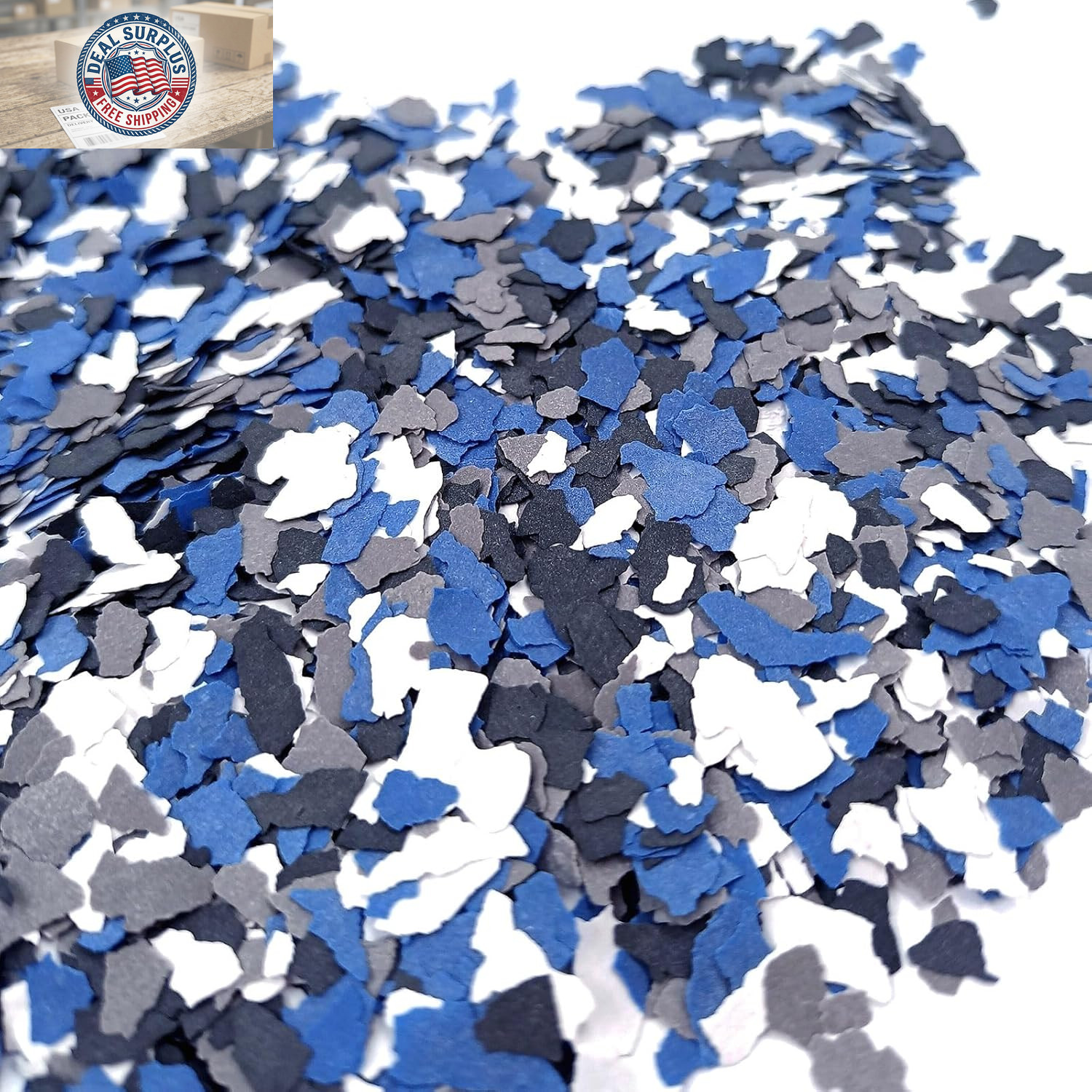 Epoxy Floor Flakes 1Lb, Decorative Floor Coating Flakes for Epoxy Flooring, Enha