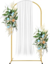 Gold Metal Arch Backdrop Stand 7.2FT Wedding Party Balloon Decor