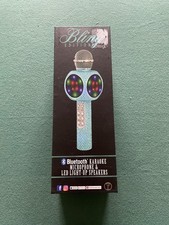 Bling Edition Bluetooth Karaoke Microphone  Led Light-up Speakers
