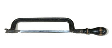 VINTAGE 8  HACKSAW, CAST IRON FRAME, WOOD HAN...