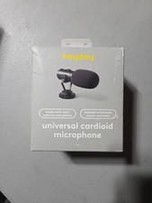 Heyday Universal Cardioid Microphone for DSLR Cameras  Smartphones - Black