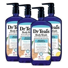 Dr Teal's Body Wash with Pure Epsom Salt, Detoxify  Energize with Ginger 