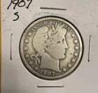 1907 S US Barber Half Dollar