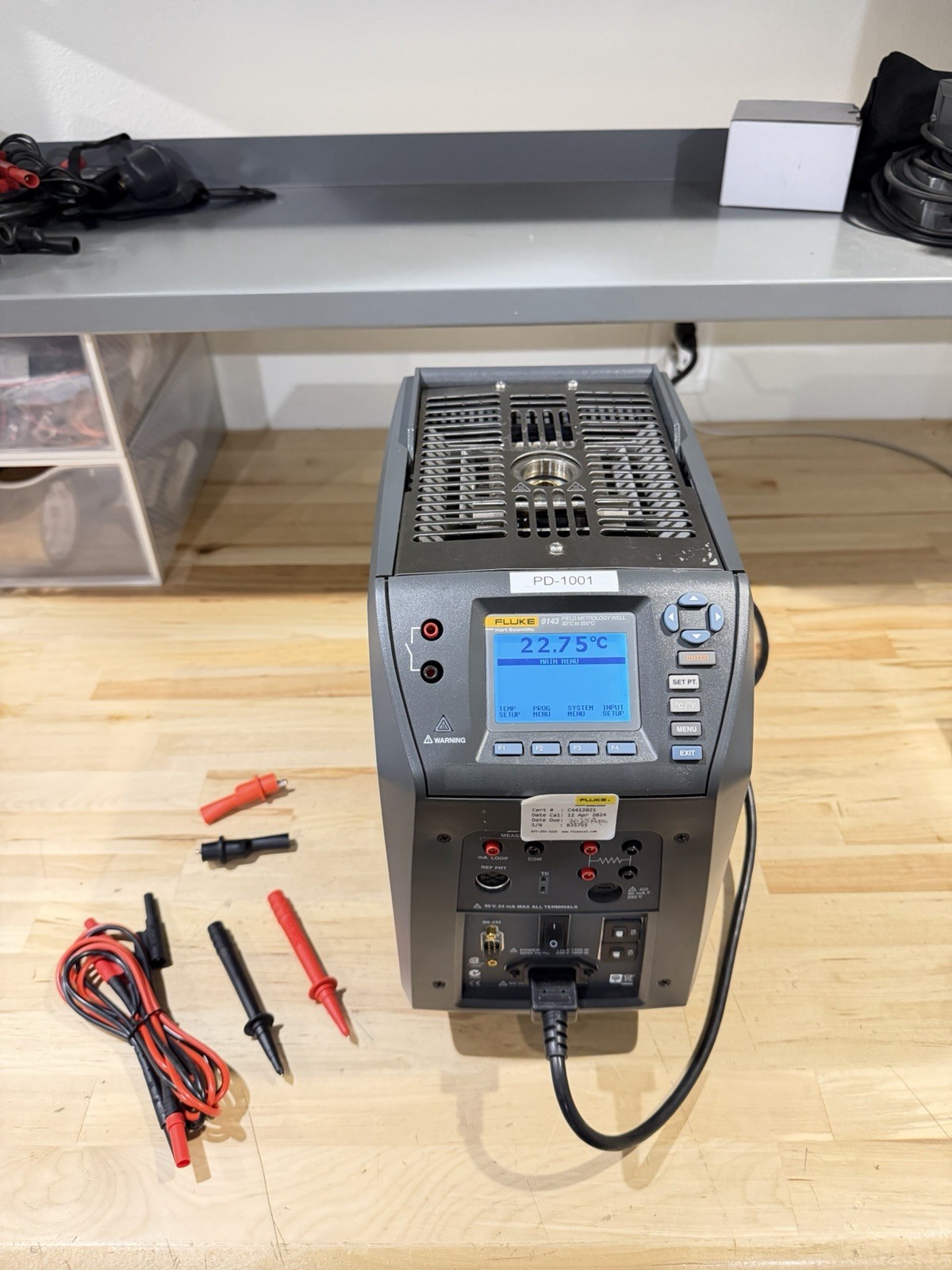 FLUKE 9143 FIELD METROLOGY WELL +33C TOA 350 C DRY BLOCK /TESTED CALIBRATED 2025