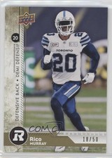 2018 Upper Deck CFL Gold 18/50 Rico Murray #126 i9i