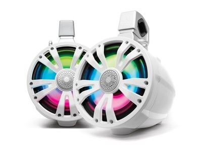 ECOXGEAR Extrmtower Fits 2 Pack 8'' Marine Speakers With Amplifier And RGB LEDs