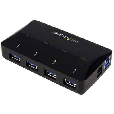 StarTech 4-Port USB 3.0 Hub plus Dedicated Charging Port - 1 x 2.4A Port~4-Port