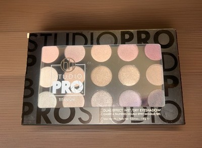 BH Cosmetics Studio Pro Dual Effect Wet/Dry 15-Color Titanium Eyeshadow-.64oz