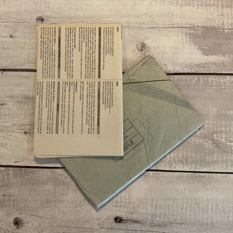 Burda 8109 Sewing Pattern Cardigan Flare Skirt Tank Top Miss Sz 10-22 UNCUT - Image 3 of 3