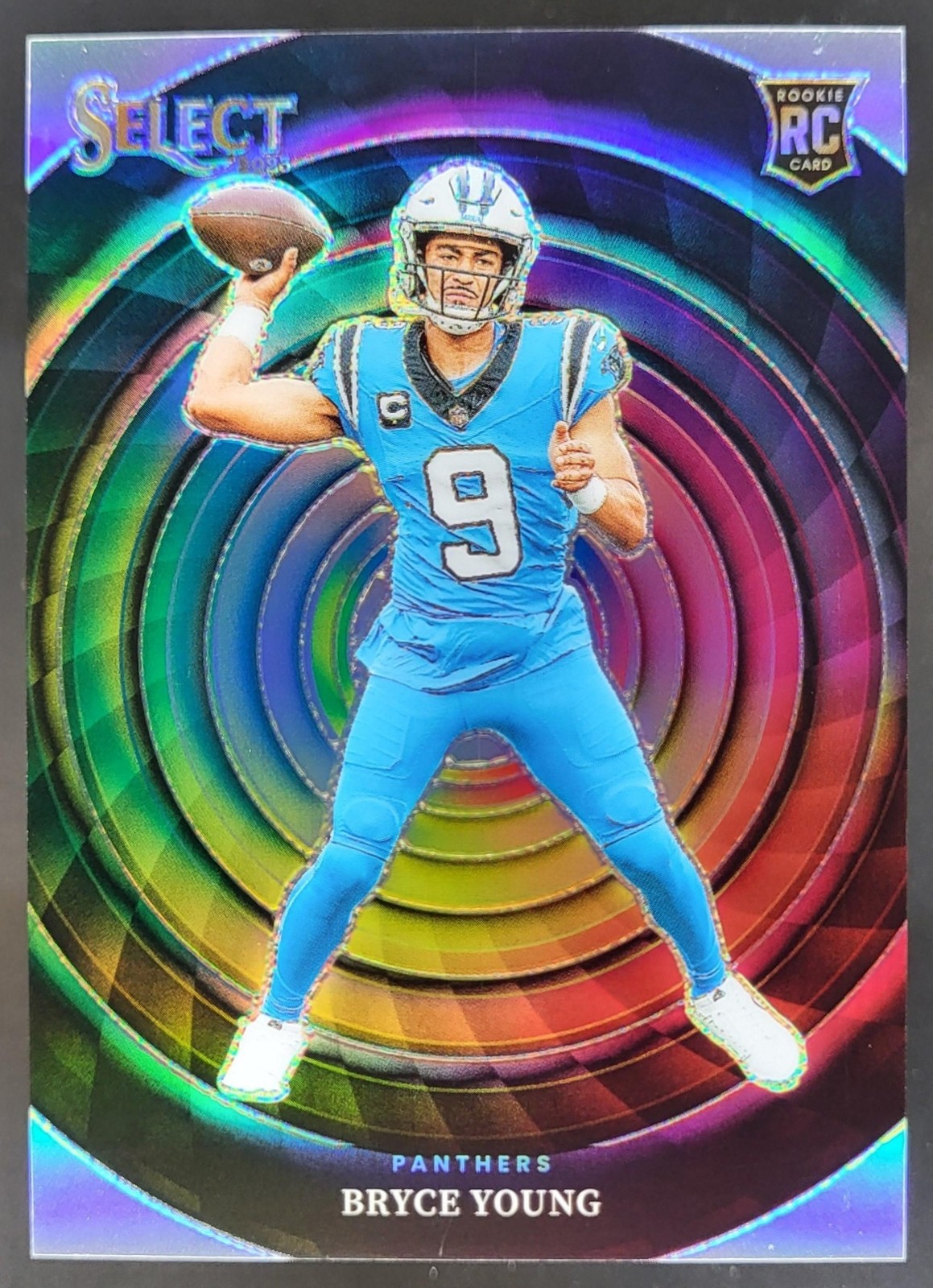2023 Panini Select Bryce Young Color Wheel #CW-BY RC Carolina Panthers JS12