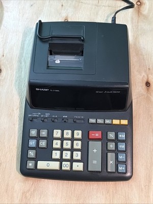 SHARP EL-2196BL 12 DIGIT / 2 COLOR PRINTING CALCULATOR