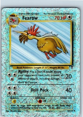 Pokemon Card - Fearow 42/110 - Reverse Holo Legendary Collection