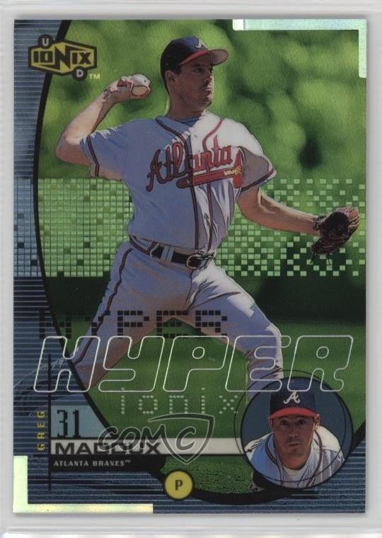 1999 Upper Deck Ionix Hyper Greg Maddux #H4 HOF 19a0