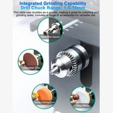 Scie Circulaire De Table Miniature 400 W Moteur En Cuivre 8000 Tr/min Angle ~~