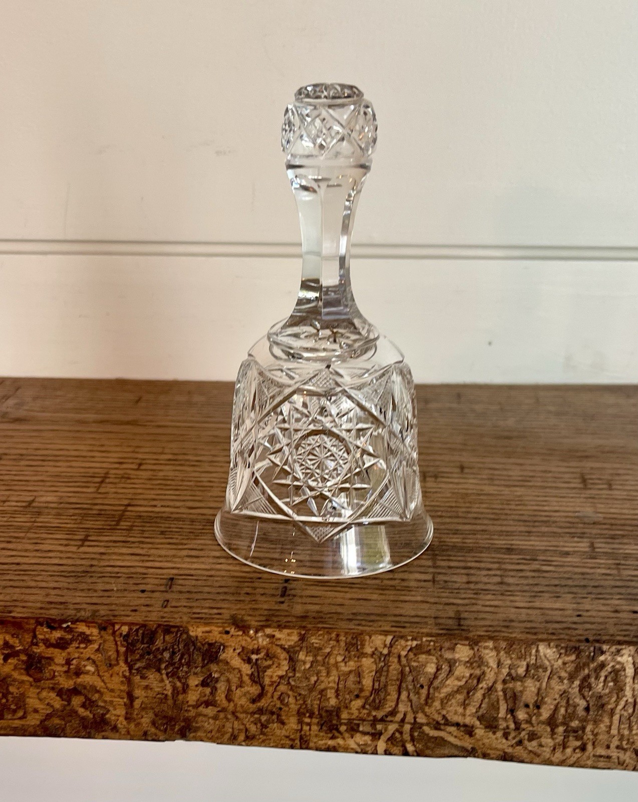 RARE J.D. Bergen Company American Brilliant Period Cut Glass Dinner Bell C. 1904