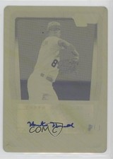 2011 Bowman Draft Printing Plate Yellow 1/1 Hunter Mercado-Hood #AA-HM Auto fm0