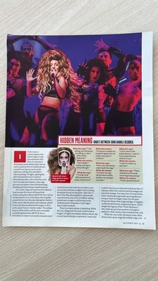 LADY GAGA ARTPOP performance review | 2013 Q Magazine cutout (1 page)
