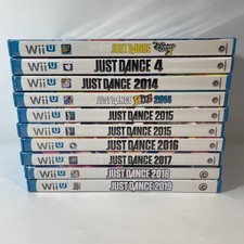 Nintendo Wii U JUST DANCE Lot Of 10 Video Games 2019 2018 2017 2016 2015 & More