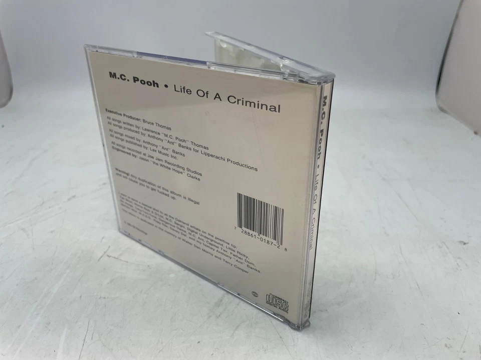 MC Pooh - Life of a Criminal - US- CD - 1990- VG+ Foto 2 de 4