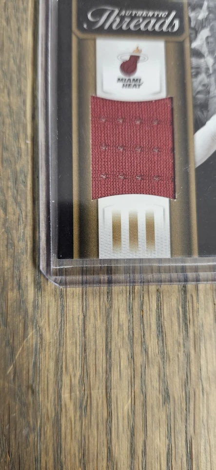 2012-13 Threads Lebron James Authentic Threads Game Used Red Jersey Patch - Image 4 of 4