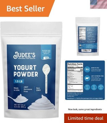 Shelf-Stable Yogurt Powder - Freeze-Dried, 1.5 lb   Ideal for Culinary Creations
