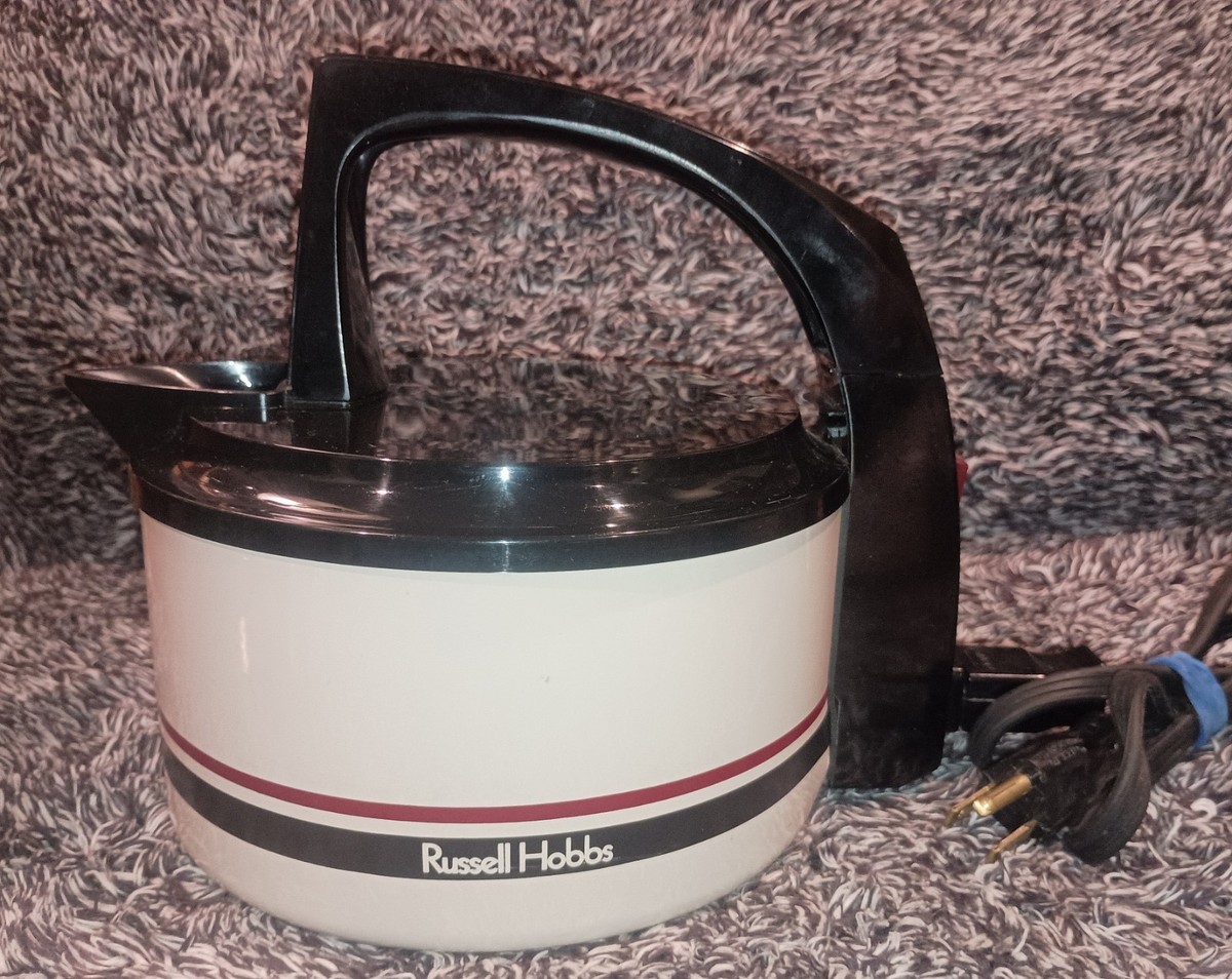 Vintage 80s Russell Hobbs Automatic 2 Qt Electric Kettle 120V Made