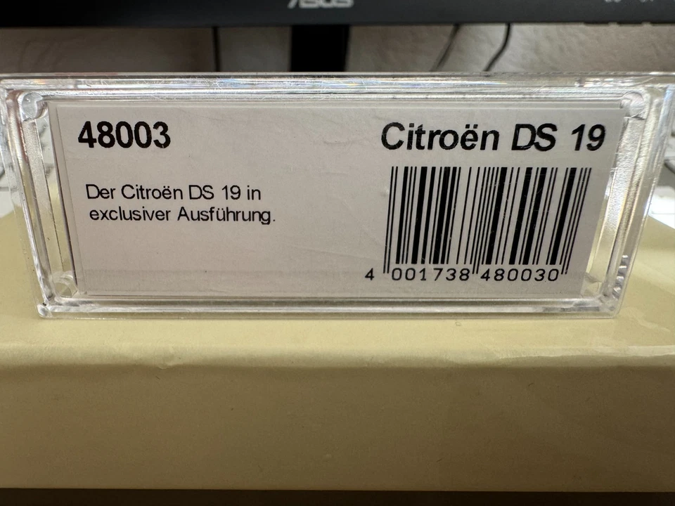 Busch 48003 PKW Citroen DS 19 H0 1:87 In Ottime Condizioni Con OVP - Immagine 2 di 2